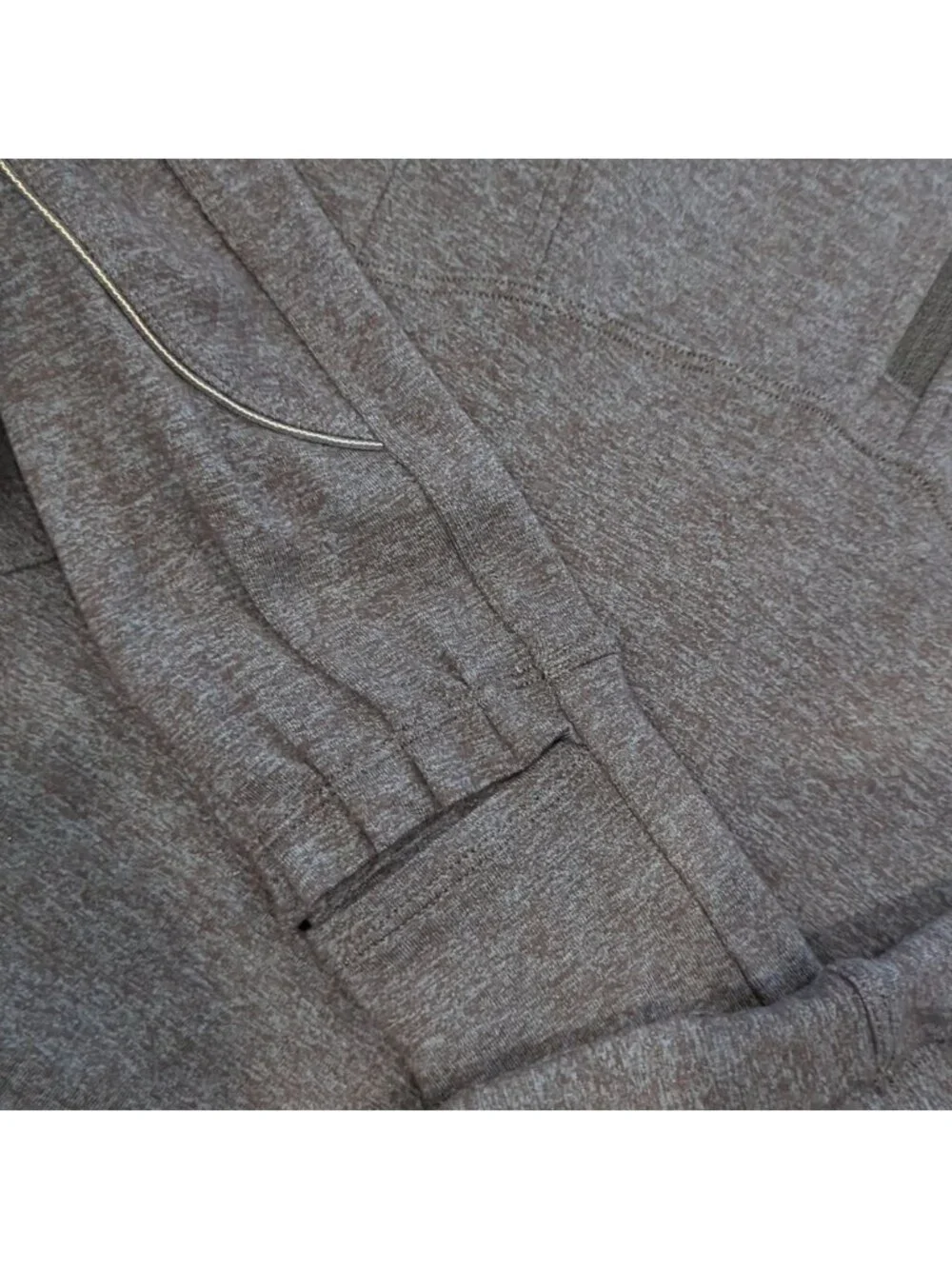 Lululemon Extra Mile 1/2 Zip Heathered Nocturnal Teal / Black